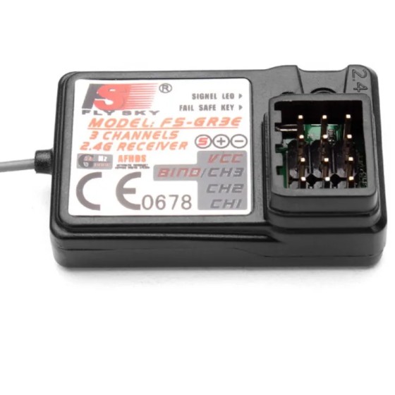 Flysky FS-GR3E 3 Channel 2.4G GR3E With Failsafe GT3B GR3C Upgrade for RC Car Truck Boat GT2